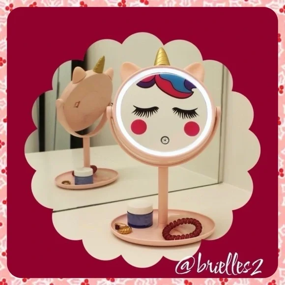 Last One! 🌸 New Love Ellie LED Lighted Unicorn Mirror Pink - Picture 2 of 9